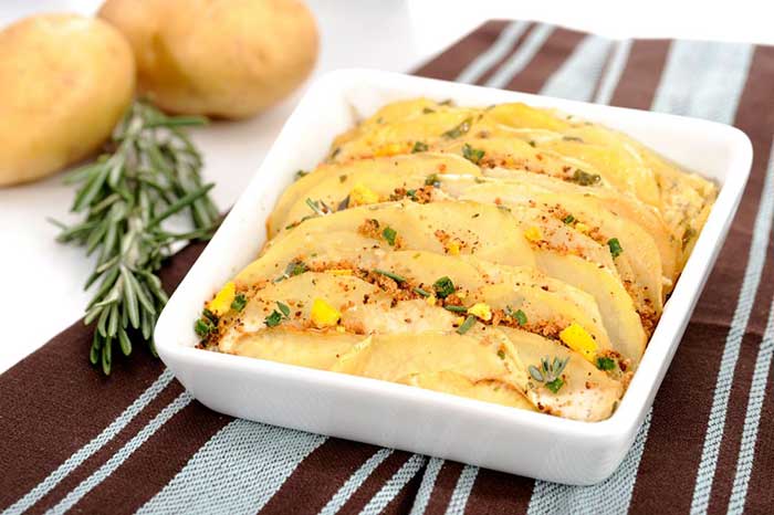 Serviervorschlag Kohlrabi-Gratin