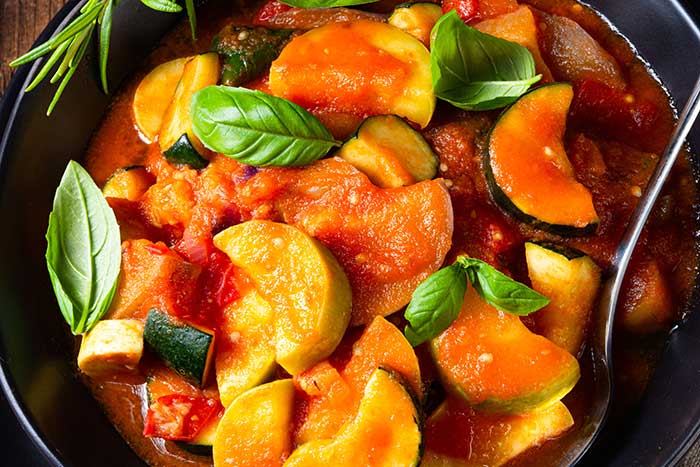 Serviervorschlag Pfannen Ratatouille